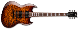LTD Standard Series Viper-256   Dark Brown Sunburst   6-String Electric Guitar  